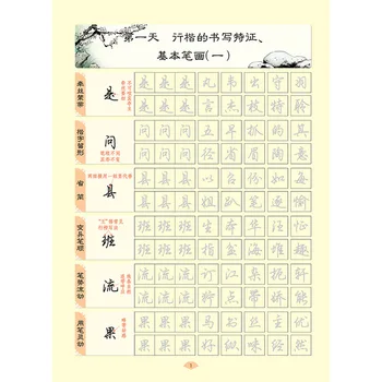 3000 slov 3D Opakovane Groove Kaligrafie copybook Vymazateľné pero učiť Čínske znaky deti Čínsky písanie kníh ping