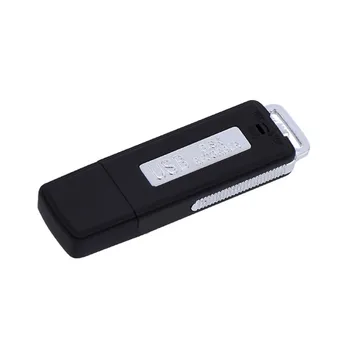 2v1 USB Ovládač, Digitálny Audio Nahrávač Hlasu U Flash Disk Prenosné Nahrávanie, Diktafón pre PC