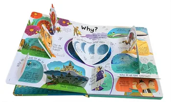 Usborne výťahu-na-klapka Questiones a Odpovede pôvodné anglické Vzdelávacie Obrázkové Knižky Dieťa Detstve učenie čítanie darček
