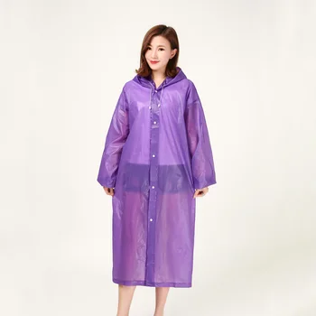 Ženy, Muži, Pršiplášť Vonkajšie Priehľadné s Kapucňou Dážď Oblečenie Nepriepustné Rainwear Dospelých Non-jednorazové Siamské pláštenka Pončo