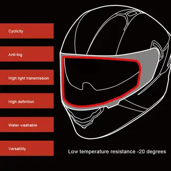 Nový Anti-Fog Prilba Univerzálny Objektív Film Pre Motocykel Clonu Štít Hmla Odolný Moto Racing Doplnky qiang