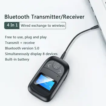 T14 LCD Displej Bluetooth 5.0 Audio Vysielač/Prijímač, Adaptér AUX RCA Stereo Adaptér Bezdrôtovej siete Dongle Pre PC a Auto Reproduktorov