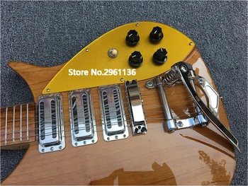 Vysoká kvalita elektrická gitara,Jelšové telo Ricken 325 elektrická gitara,Backer 34 cm, môže byť prispôsobený , doprava zdarma