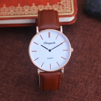 2019 nový štýl muži ženy módne kože náramkové hodinky quartz staré muži móda business nepremokavé luxusné ultra-tenké pohode hodinky