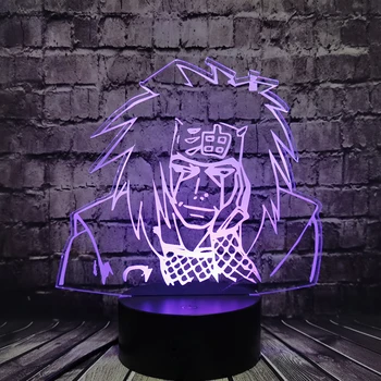 Jiraiya LED Cartoon Nočné Svetlo Na Izbe, Japonsko, Manga, Komiks Gama Sennin Naruto Light Decor stolná Lampa Dovolenku Hračka Pre Mladistvých Hračka