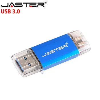 JASTER odberateľ LOGO Typ-C 3.1 usb 3.0 flash disk kl ' úč 8 GB 16 GB 32 GB Pero Jednotky memory Stick pre android Telefóny