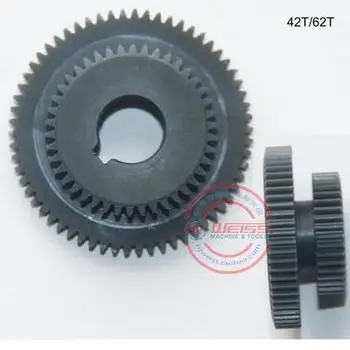 1pcs/set plastové mini frézka duplicitné gears Z42/Z62 zuby duplex gears pre frézky