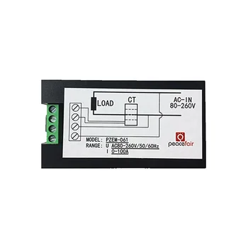 SUNYIMA 100A AC80-260V Digitálny LED Panel Meter Monitor energie Energie Pre KUTILOV, s CT cievka