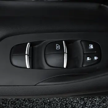 Xburstcar 7Pcs/Set ABS Chrome Dvere Auta Okno Spínač Výťah Tlačidlo Krytu Výbava pre Nissan Teana J33 Altima 2013 - 2020 Príslušenstvo