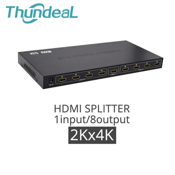 Full HD HDMI Splitter 2K*4K Video HDMI 1X4 1X8 Split 1 v 4/8 Sa Duálne Zobrazovanie Napájanie Č Prepínač Pre HDTVDVD