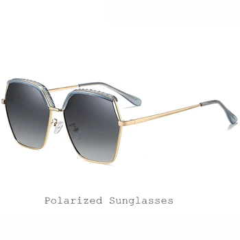 Luxusné Značky Polarizované slnečné Okuliare Ženy 2021 Trend Slávny Jazdy Okuliarov dámske Slnečné Okuliare Retro Crystal Slnečné okuliare UV400 Odtiene