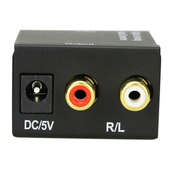 DC5V Profesionálne Dekódovanie Koaxiálny Prevod Toslink Na Analógový signál Domov Príslušenstvo Praktický Digitálny Optický Audio Adaptér