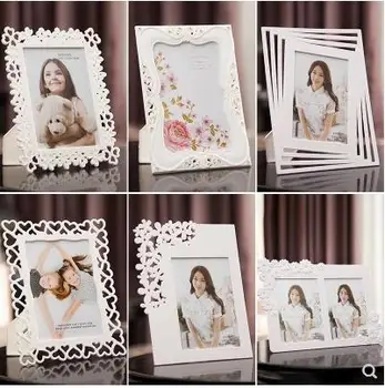 Foto rám Európsky kreatívny 7 palcový foto rámček foto svadby, deti stene visí foto rám, rám obrazu, reliéf-141