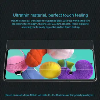 Pre Samsung Galaxy A51 A71 Tvrdeného Skla Screen Protector NILLKIN Úžasné H Nano vrstvou Proti Výbuchu Ochranný Film