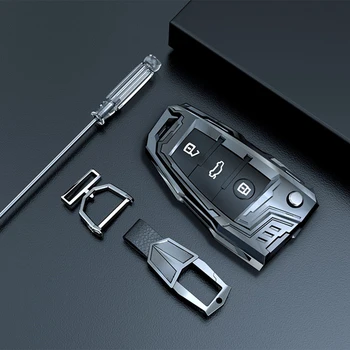 Pevný Zliatiny Zinku Flip, Auto Diaľkové Tlačidlo Chrániť Kryt Prípade Shell Pre Audi R8 A1 A3 A4 A5 A6 A7 A8, Q3 Q5 Q7 C5 C6 A4L A6L Auto Styling