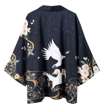 Samuraj Haori Japonský Štýl Ukiyo-e Cardigan Harajuku Kimono Tradičné Oblečenie Ázijské Dragon Yukata Muži Ženy Voľné Bunda
