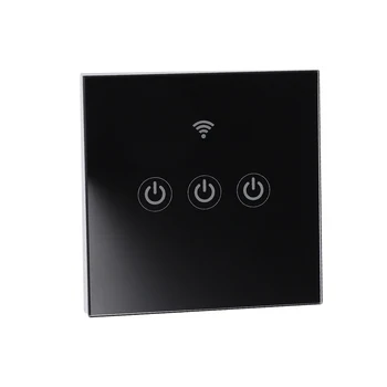 FROGBRO 16A Wifi Sklenený Panel Smart Home Bezdrôtový nástenný Spínač, Diaľkové ovládanie Intelligente Smartlife Ovládanie Hlasom Alexa Google