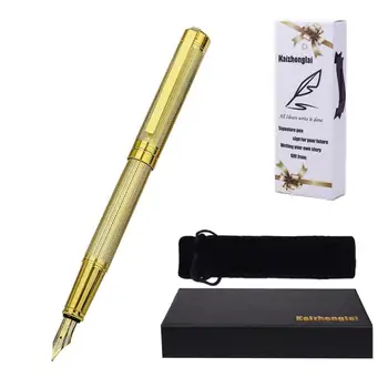 Vysoko kvalitné kovové plniace pero business reklama darčeková sada pero malé zvlnenie dizajn luxusné plniace pero