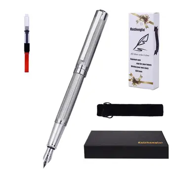Vysoko kvalitné kovové plniace pero business reklama darčeková sada pero malé zvlnenie dizajn luxusné plniace pero