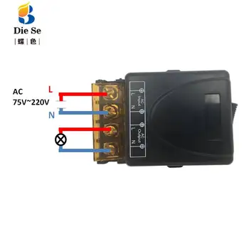 High-Výkon 2000W 433MHz Bezdrôtové Diaľkové Ovládanie AC 75V~220V Prijímač Relé Modul pre nestaneme Office Vetranie Čerpadla LED