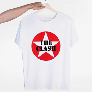 Pánske London Calling Hudby Rockovej Kapely The Clash T-shirt O-Krku, Krátke Rukávy Lete Ležérne Módne Unisex Mužov a Žien Tričko