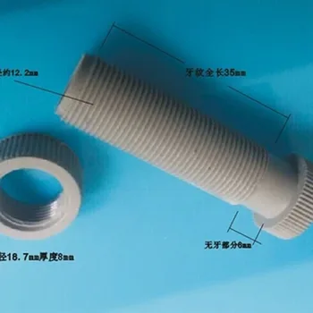 5 ks M12 Dutých plastových skrutka skrutka Vnútorné diery, 7mm S maticou Plnej dĺžke 47mm Plastov dutiny