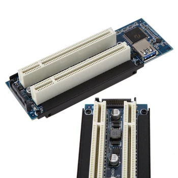 PCI-E Dual PCI Stúpačky Karty Extender Ploche PCI Express Rozšírenie Adaptér USB Konvertor Modul