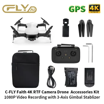 4K Drone GPS C-FLY Viery Inteligentné Drone Quadcopter s Odbornou Fotoaparát, HD Video 1-3 KM FPV 3-Os Gimbal 35Min Letu