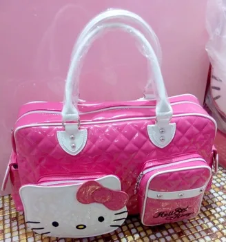 Nové Hello Kitty Veľké Kabelke Peňaženku, Cestovanie, Nakupovanie Tote Bag Ladies Strane Tašky, Dámske Kabelky a Peňaženky messenger taška