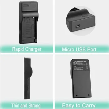 Batérie (2 Pack) + USB Nabíjačka Pre Canon LP-E17, LP-E 17, LP E17, LPE17 Lítium-Iónová Nabíjateľná a Digitálny SLR Fotoaparát