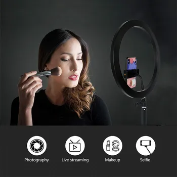 Selfie Krúžok Svetlo 5 9 13 Palcový 3200K-5600K LED Fotografie Lampa 3 Farby Režim na YouTube Video, Foto make-up Anillo De Luz Svetlo
