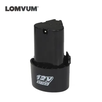 LOMVUM 12V lítiové batérie, elektrický skrutkovač longyun Akumulátorový vŕtací Nabíjateľná Batéria nabitie elektrického náradia batérie
