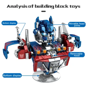Transformátory Robot DIY Stavebné Bloky Optimus Prime Bumblebee Super Hrdinovia Techniku, Stavebné Tehly Hračky pre Deti, Darčeky