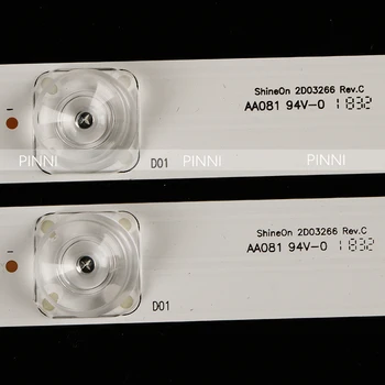 TCL lampa pásy Shineon 2D03266 rev. c LCD podsvietenie pásy ds-4c-lb490t-ym3 lampa pásy