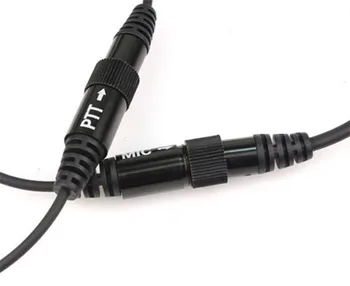 2 ks PTT Headset mikrofón reproduktor pre Yaesu Midland Walkie Talkie rádio Plnú Tvár Blízkosti Prilbu na Motocykel Závodná vysielač Slúchadlo