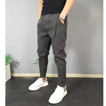 2020 lete nové hip-hop čierne pánske nohavice, tepláky streetwear ležérne pánske nohavice