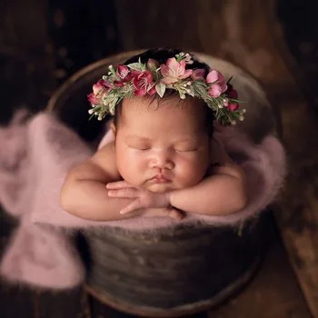 Novorodenca fotografie rekvizity novorodenca kvet hlavový most baby girl čelenky vlasy príslušenstvo bebe rekvizity