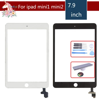 Pre Apple iPad mini 1 mini 2 mini 3 mini 4 Dotykový Displej s IC a Lepidlo Digitalizátorom. Predné Sklo Náhradné