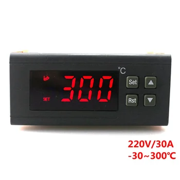 220V/30A Digitálny Regulátor Teploty Rc-114M Termostat Relé Výstup -30~300 Stupeň S Ntc Snímačom