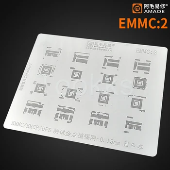 0,15 mm Amaoe Nand Flash EMMC EMCP UFS BGA Reballing Vzorkovníka Tin Rastlín Net