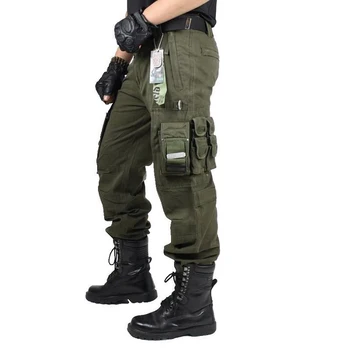 Nové Pánske Taktické Nohavice Muž Cargo Nohavice Nohavice Pánske Army Oblečenie Pracovné Oblečenie Mnoho Vrecku Boj Proti Vojenskej Rovné Nohavice