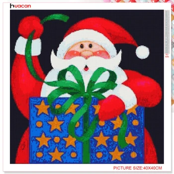 Huacan 5D DIY Diamond Maľovanie na Vianoce, Santa Claus Výšivky Cross Stitch Predaj Nových Príchode Domov Dekor Diamond Umenie Plný Vrták