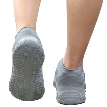 1 Pár Nepremokavé Topánky Kryt Silikónový Materiál Unisex Topánky, Chrániče Dážď Topánky pre Vnútorné Vonkajšie Daždivé Dni S/M/L