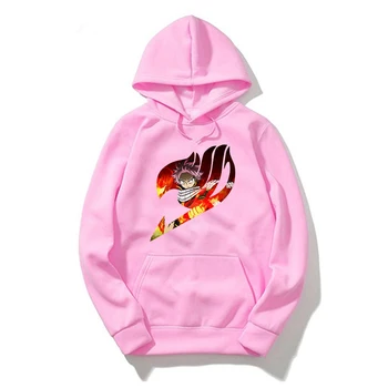 Mikina S Kapucňou Coats Víla Chvost Hoodies Japonské Anime Streetwear Pohode Hoodie Mužov Oblečenie Ružová, Čierna Dámske Dlhý Rukáv Top