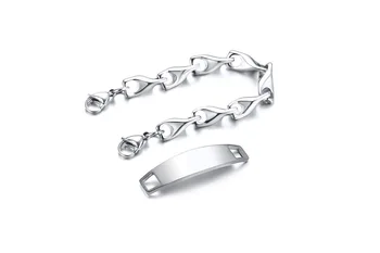 FXM zimné E2 príchodu módne šperky pre ženy darček k narodeninám 6mm Jednoduché, žiadne alergické štvorcového tvaru milenca Náramok jeden štýl