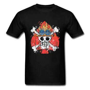 2019 Muži T-tričko Značky Jeden Kus Tričko Pirát Kráľ Luff Brat Logo T Shirt Ace Oheň Päsť Vintage Topy Nadrozmerné Tees Bavlna