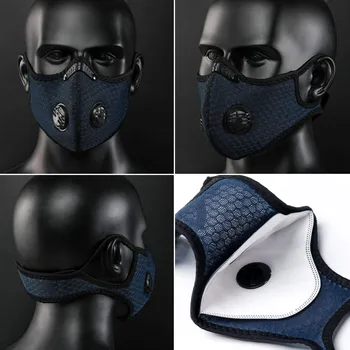 Unisex Ženy, Mužov Opakovane Bavlna Úst Maska proti prachu maska Kryt Respirátor PM2.5 Proti Prachu Masku na Tvár masky+4 filtre