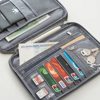 Úložný Vak Organizátor Karty Skladovanie Taška Multi-Function Skladovanie Dokument Package Cestovný Pas Skladovanie Taška