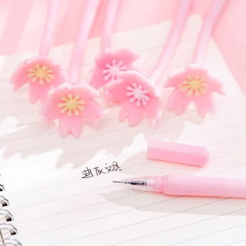 50PCS/veľa Kórea Tvorivé Krásne Cherry Blossom Gélové Pero Lumbálna Roztomilý Kvet, Pero Študentov Skúšku Písomne Podpísaním Perá, Písacie potreby