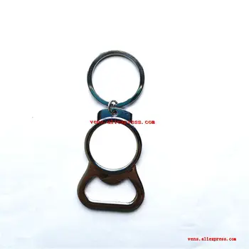 Sublimačná kovové prázdne prívesok otvárač krúžok na horúci prenos prázdne metal keychains diy spotrebný materiál 20pcs/veľa